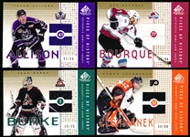 2002-03 SP Game Used Hockey- “Piece of History Gold”- 4 Diff.