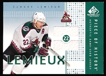 2002-03 SP Game Used Hockey- “Piece of History Rainbow”- #PH-CL Claude Lemieux, Coyotes- #08/10