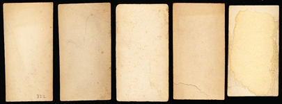 Late 1800’s W. Duke, Sons, & Co. “Cross-Cut Cigarettes Are the Best” Stage Actress (N145-5) Cards- 5 Diff.
