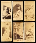 Late 1800’s W. Duke, Sons, & Co. “Cross-Cut Cigarettes Are the Best” Stage Actress (N145-5) Cards- 6 Diff.