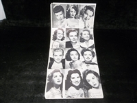 1950’s Exhibit Supply Co. 9-5/8” x 20-1/2” “Actress” Vending Machine Display of 12