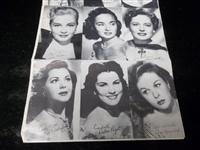 1950’s Exhibit Supply Co. 9-5/8” x 20-1/2” “Actress” Vending Machine Display of 12