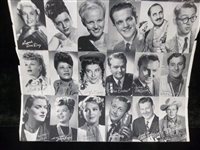 1950-60’s Exhibit Supply Co. 19-1/2” x 20-1/2” “Entertainer” Vending Machine Display of 24