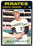 1971 Topps Bb- #630 Roberto Clemente, Pirates