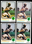 1973 Topps Bb- #50 Clemente, Pirates- 4 Cards