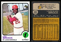 1973 Topps Bb- #320 Lou Brock, Cardinals- 22 Cards