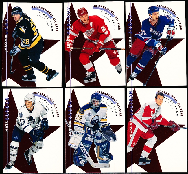 1995-96 Parkhurst International Hockey- International All Stars- Set of 6