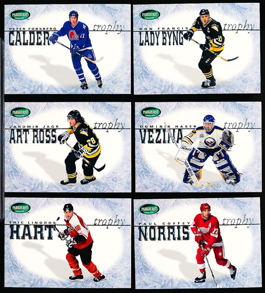1995-96 Parkhurst International Hockey- Trophy Winners Insert Set of 6
