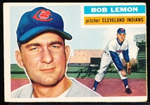 1956 Topps Bb- #255 Bob Lemon, Cleveland