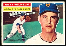 1956 Topps Bb- #307 Hoyt Wilhelm, Giants