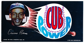 1969 “Cubs Power” Bumper Sticker- Ernie Banks