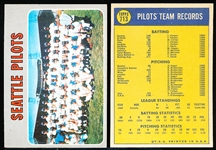1970 Topps Bb- #713 Pilots Team- 4 Cards- Hi#