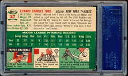 1954 Topps Baseball- #37 Whitey Ford, Yankees- PSA Ex-Mt 6