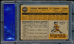 1960 Topps Baseball- #480 Yogi Berra, Yankees- PSA NM 7