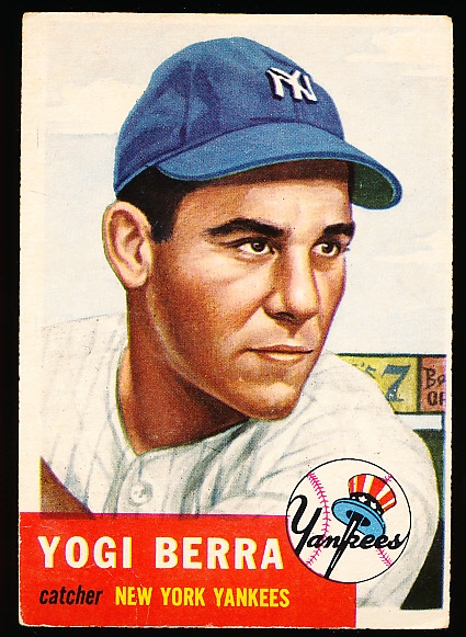 1953 Topps Baseball- #104 Yogi Berra, Yankees