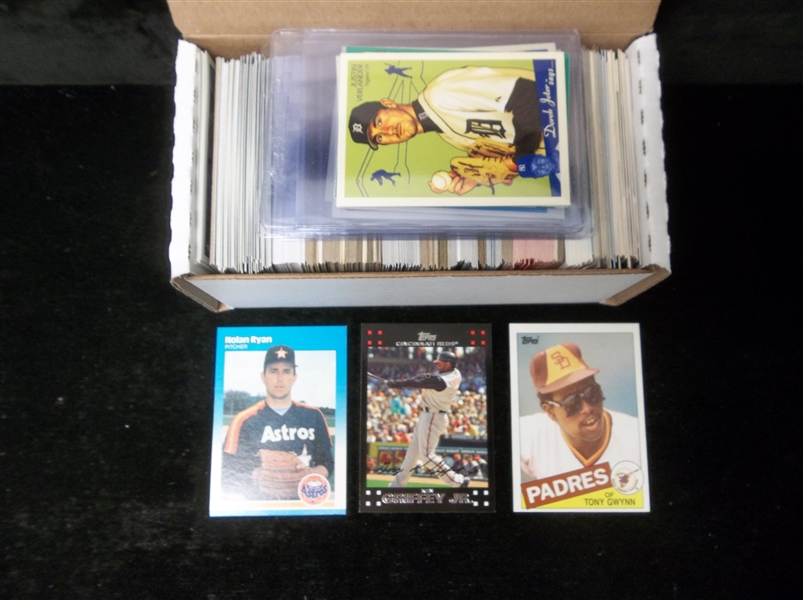 Baseball Star Card Lot- 350 Asst Stars-  from late 1970’s thru 2000’s