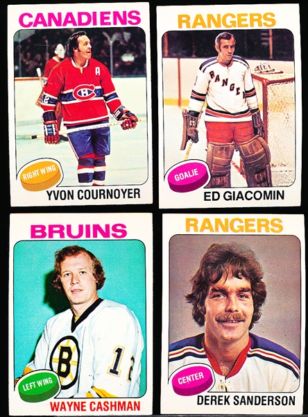 1975-76 Topps Hockey- 50 Diff- #51 thru #101- missing #100