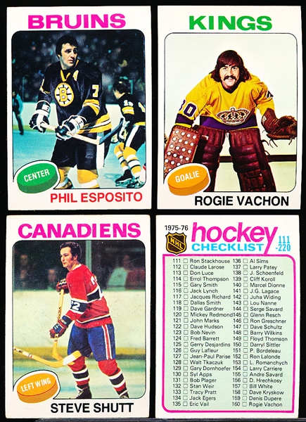 1975-76 Topps Hockey- 50 Diff- #152 thru #201