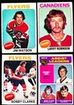 1975-76 Topps Hockey- 50 Diff- #202 thru #251