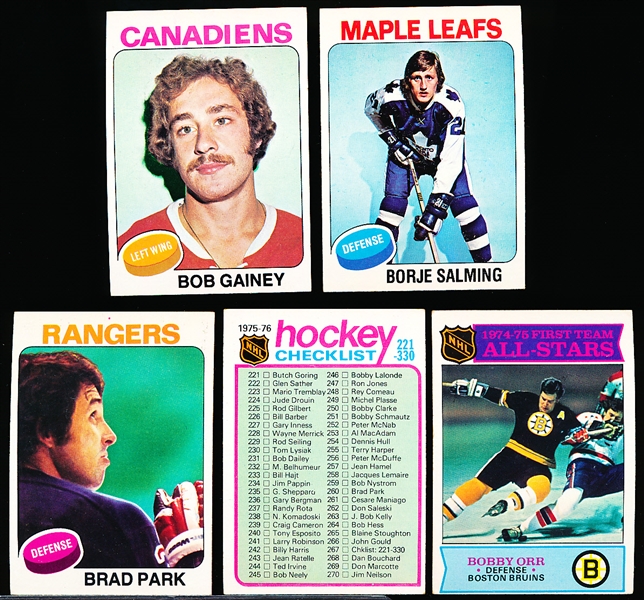 1975-76 Topps Hockey- 40 Diff- #252 thru #291