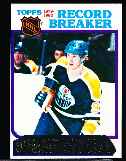 1980-81 Topps Hockey- #3 Gretzky RB- unscratched.