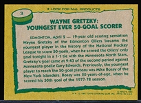1980-81 Topps Hockey- #3 Gretzky RB- unscratched.