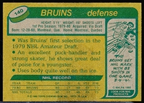 1980-81 Topps Hockey- #140 Ray Bourque RC- unscratched