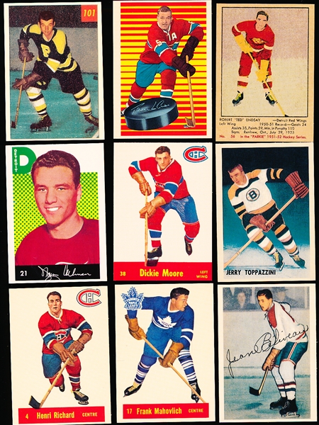 1992-93 Parkhurst Hockey- “Parkie Reprints”- #25 thru #32- with Checklist