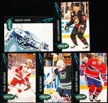 1992-93 Parkhurst Hockey- Preview Set of 5- plus Parkie Reprint Promos (#17 thru #32 with Checklists