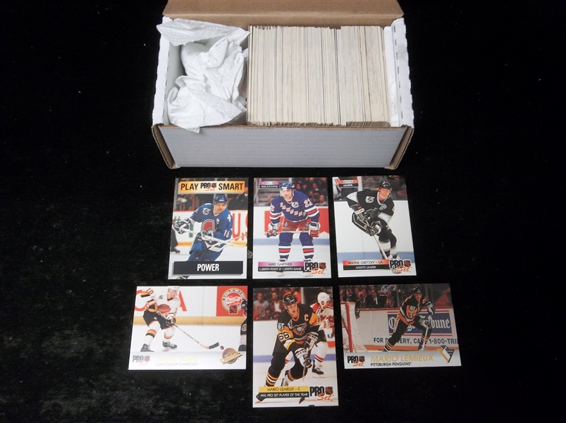 1992-93 Pro Set Hockey Set of 270