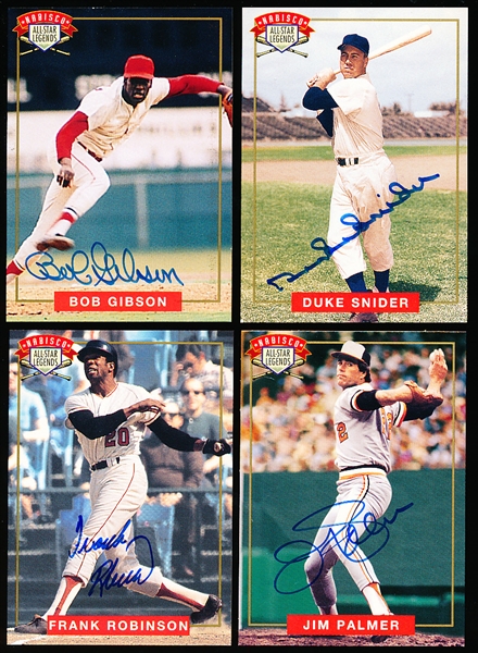 1994 Nabisco All Star Legends- 4 Autographed Card Set!