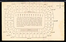 Nov 17, 1956 College Football Ticket Stub- North Carolina @ Notre Dame