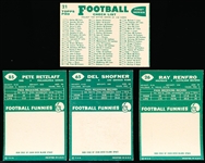 1960 Topps Football- 13 Diff
