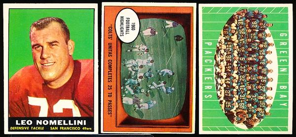 1961 Topps Fb- 6 Diff