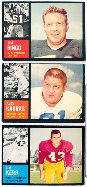 1962 Topps Fb- 16 Diff