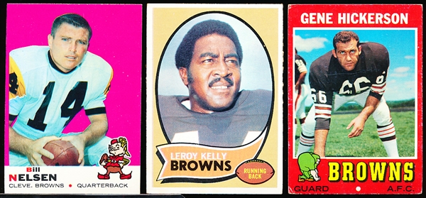 1968 to 1978 Topps Cleveland Browns- 80 Diff