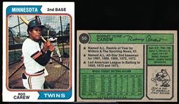 1974 Topps Bb- #50 Rod Carew- 25 Cards