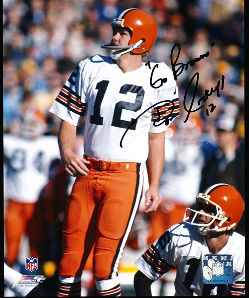 Autographed Don Cockroft Cleveland Browns NFL Color 8” x 10” Photo