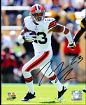 Autographed Joe Haden Cleveland Browns NFL Color 8” x 10” Photo