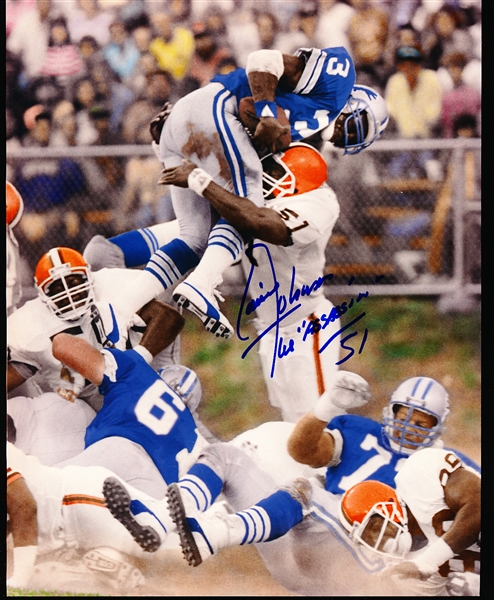 Autographed Eddie Johnson Cleveland Browns NFL Color 8” x 10” Photo