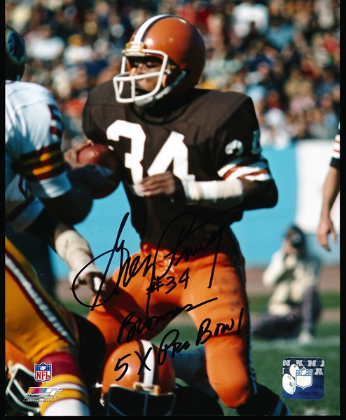 Autographed Greg Pruitt Cleveland Browns NFL Color 8” x 10” Photo