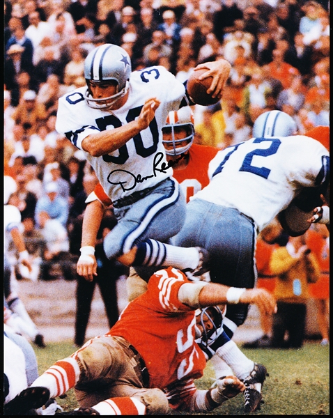 Autographed Dan Reeves Dallas Cowboys NFL Color 8” x 10” Photo