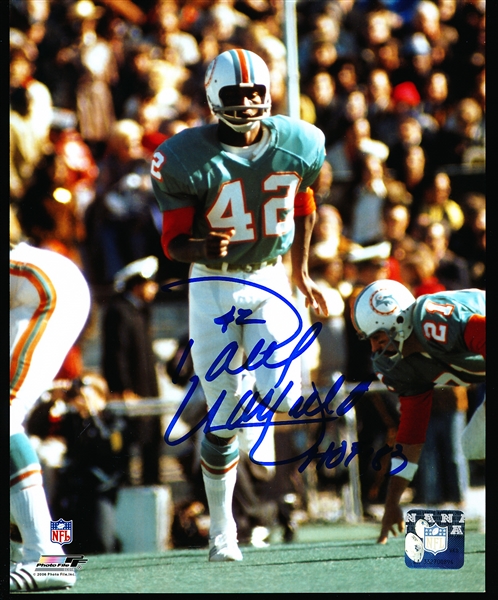 Autographed Paul Warfield Miami Dolphins NFL Color 8” x 10” Photo