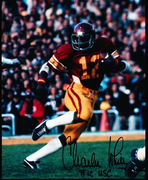 Autographed Charles White USC Trojans NCAA Color 8” x 10” Photo