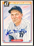 Autographed 1983 Donruss Hall of Fame Heroes #26 Bill Dickey, Yankees
