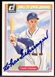 Autographed 1983 Donruss Hall of Fame Heroes #28 Charlie Gehringer, Tigers