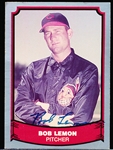 Autographed 1988 Pacific Baseball Legends #32 Bob Lemon, Indians