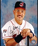Autographed Carlos Baerga Cleveland Indians MLB Color 8” x 10” Photo
