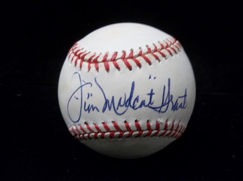 Autographed Jim “Mudcat” Grant Official AL MLB Baseball