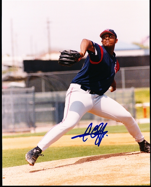 Autographed C. C. Sabathia Cleveland Indians MLB Color 8” x 10” Photo